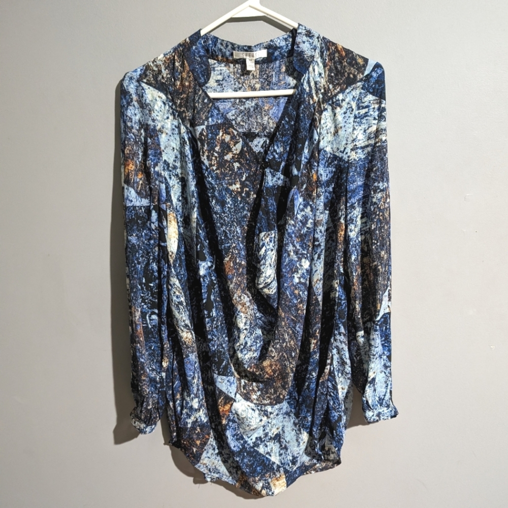 Spense flowey blue blouse size S/P